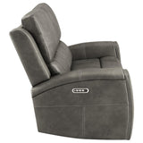 Brickston Triple Power Reclining Loveseat Charcoal - 603432PPP