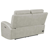 Brickston 2-piece Triple Power Reclining Sofa Set Grey - 603434PPP-S2