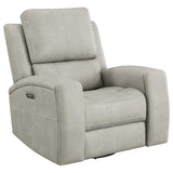 Brickston 3-piece Triple Power Reclining Sofa Set Grey - 603434PPP-S3