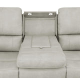 Brickston 3-piece Triple Power Reclining Sofa Set Grey - 603434PPP-S3