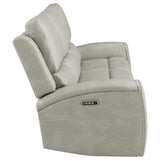 Brickston Triple Power Reclining Sofa Grey - 603434PPP