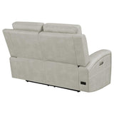 Brickston Triple Power Reclining Loveseat Grey - 603435PPP
