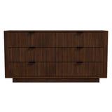 Lola - Dresser With 6 Drawers - Dark Brown