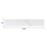 Side Splash With Backsplash For Bathroom Vanity Top - White