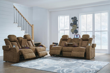 Wolfridge Power Reclining Sofa and Loveseat - 60703U1