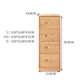 Free-Standing Corner Storage Cabinet For Living Room