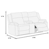 Motion Loveseat With Console