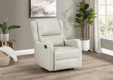 Kelsey Upholstered English Arm Recliner Chair Ivory - 609373