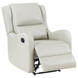 Kelsey Upholstered English Arm Recliner Chair Ivory - 609373