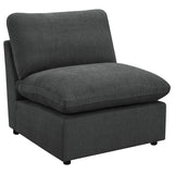 Collins Modular Armless Chair Dark Grey - 609530AC