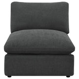 Collins Modular Armless Chair Dark Grey - 609530AC