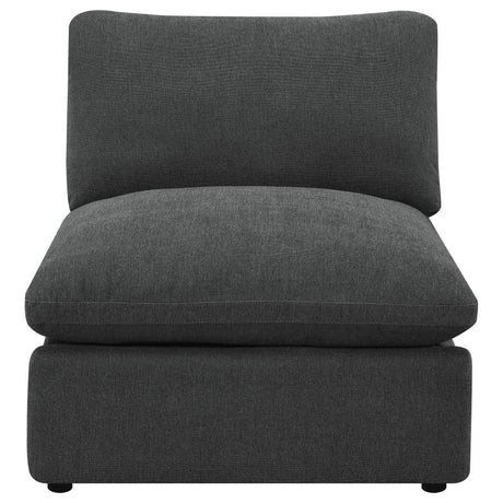 Collins Modular Armless Chair Dark Grey - 609530AC