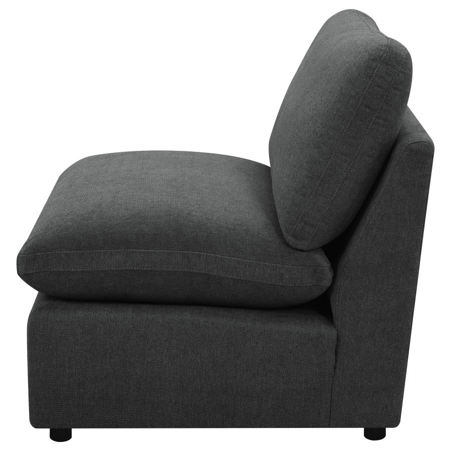 Collins Modular Armless Chair Dark Grey - 609530AC