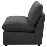 Collins Modular Armless Chair Dark Grey - 609530AC
