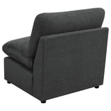 Collins Modular Armless Chair Dark Grey - 609530AC
