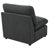 Collins Modular Armless Chair Dark Grey - 609530AC