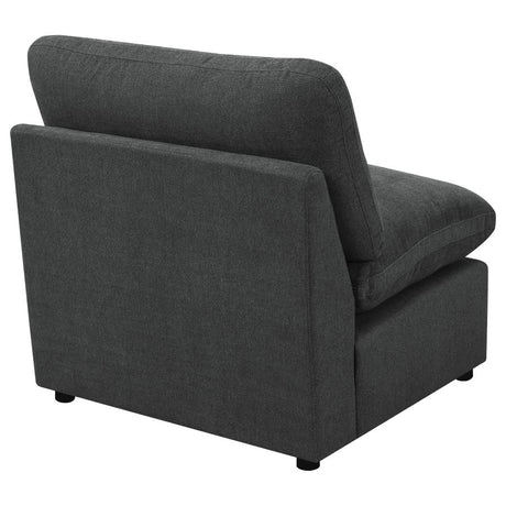 Collins Modular Armless Chair Dark Grey - 609530AC