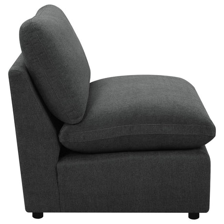 Collins Modular Armless Chair Dark Grey - 609530AC