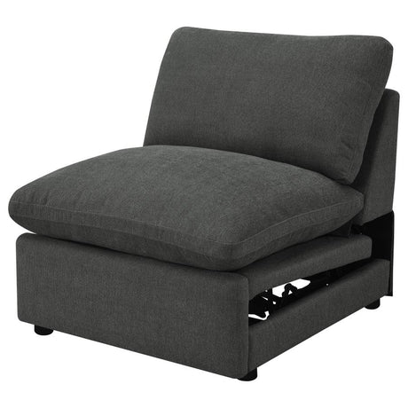 Collins Modular Power Armless Recliner Dark Grey - 609530ARP