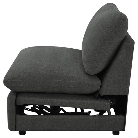 Collins Modular Power Armless Recliner Dark Grey - 609530ARP