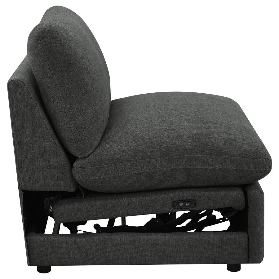 Collins Modular Power Armless Recliner Dark Grey - 609530ARP