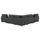 Collins 7-piece Modular Power Reclining Sectional Dark Grey - 609530P-SETA