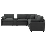 Collins 6-piece Modular Power Reclining Sectional Dark Grey - 609530P-SET