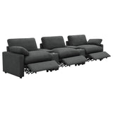 Collins 5-piece Power Reclining Home Theater Seating Dark Grey - 609531PT