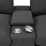 Collins 5-piece Power Reclining Home Theater Seating Dark Grey - 609531PT