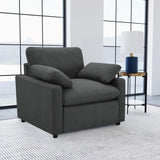 Collins Upholstered Power Recliner Chair Dark Grey - 609533P