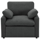 Collins Upholstered Power Recliner Chair Dark Grey - 609533P