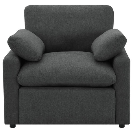 Collins Upholstered Power Recliner Chair Dark Grey - 609533P