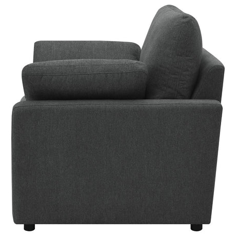 Collins Upholstered Power Recliner Chair Dark Grey - 609533P