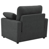 Collins Upholstered Power Recliner Chair Dark Grey - 609533P