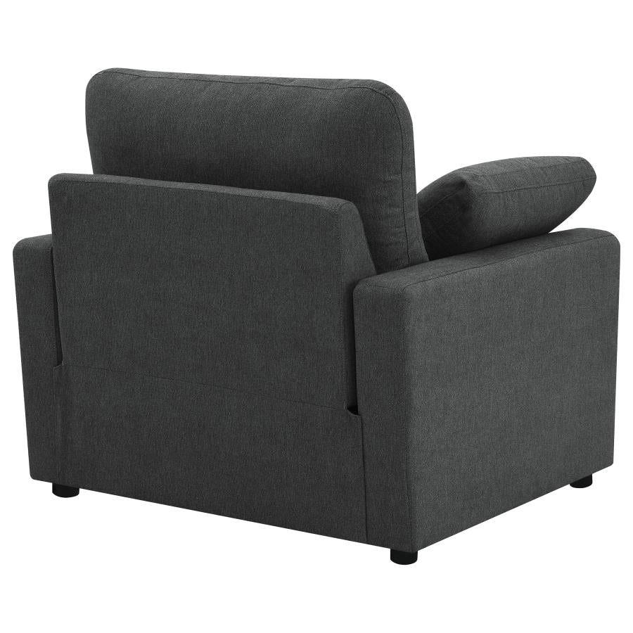 Collins Upholstered Power Recliner Chair Dark Grey - 609533P