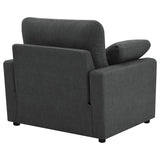 Collins Upholstered Power Recliner Chair Dark Grey - 609533P