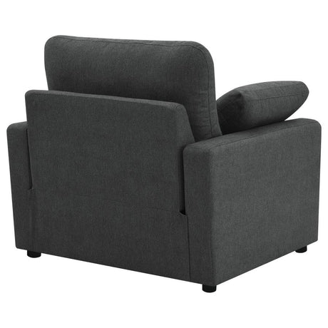 Collins Upholstered Power Recliner Chair Dark Grey - 609533P