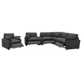 Collins Upholstered Power Recliner Chair Dark Grey - 609533P