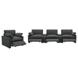 Collins Upholstered Power Recliner Chair Dark Grey - 609533P