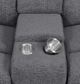 Bahrain 6-piece Modular Power Reclining Sectional Charcoal - 609540P