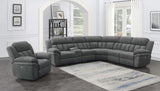Bahrain 6-piece Modular Power Reclining Sectional Charcoal - 609540P