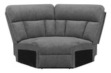Bahrain Upholstered Wedge Charcoal - 609540WDG