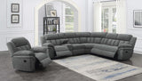 Bahrain 6-piece Modular Reclining Sectional Sofa Charcoal - 609540