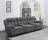 Bahrain 5-piece Power Home Theater Seating Charcoal - 609541PT