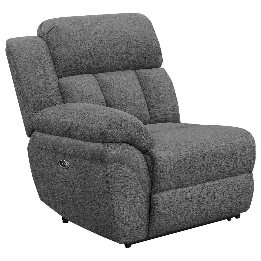 Bahrain 5-piece Power Home Theater Seating Charcoal - 609541PT
