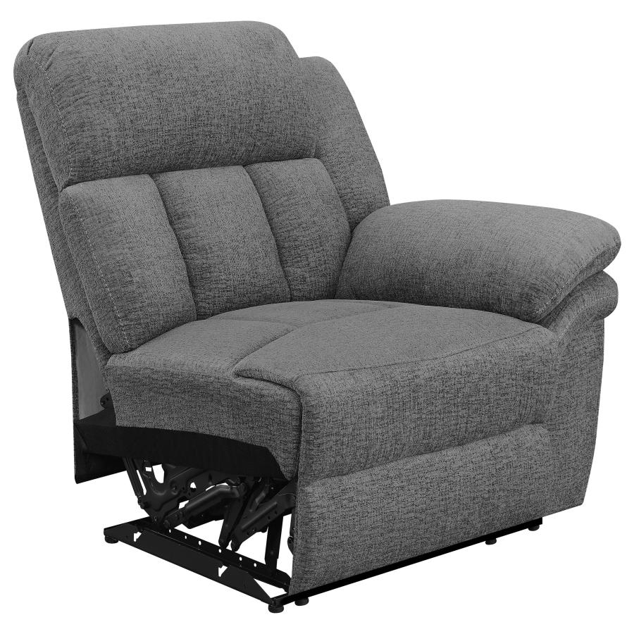 Bahrain 5-piece Power Home Theater Seating Charcoal - 609541PT
