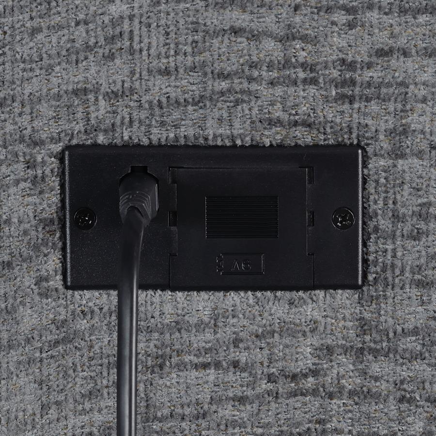 Bahrain 5-piece Power Home Theater Seating Charcoal - 609541PT