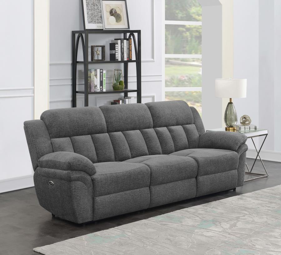 Bahrain Upholstered Power Sofa Charcoal - 609541P
