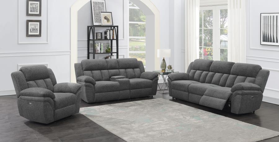 Bahrain Upholstered Power Sofa Charcoal - 609541P