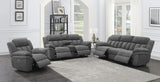 Bahrain Upholstered Power Sofa Charcoal - 609541P